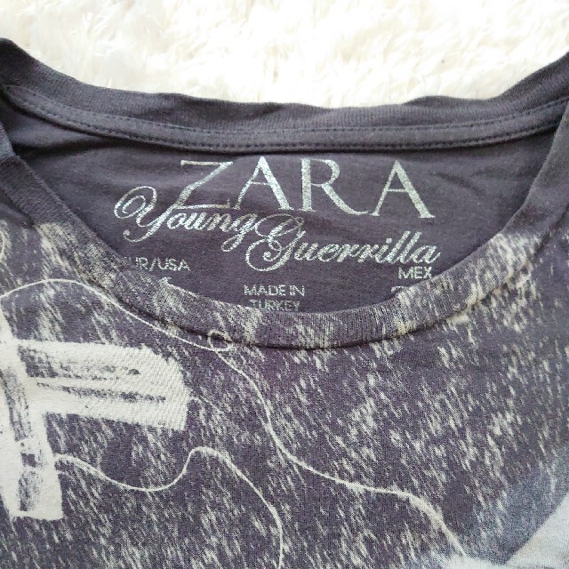 ZARA(ザラ)のザラＭロンＴ墨黒 メンズのトップス(Tシャツ/カットソー(七分/長袖))の商品写真