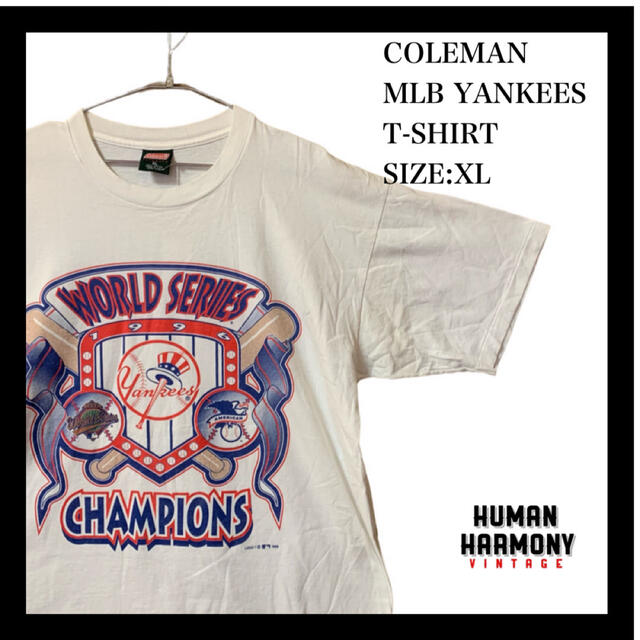 Coleman(コールマン)のコールマン Coleman NY Yankees ヤンキース Tシャツ 古着 メンズのトップス(Tシャツ/カットソー(半袖/袖なし))の商品写真