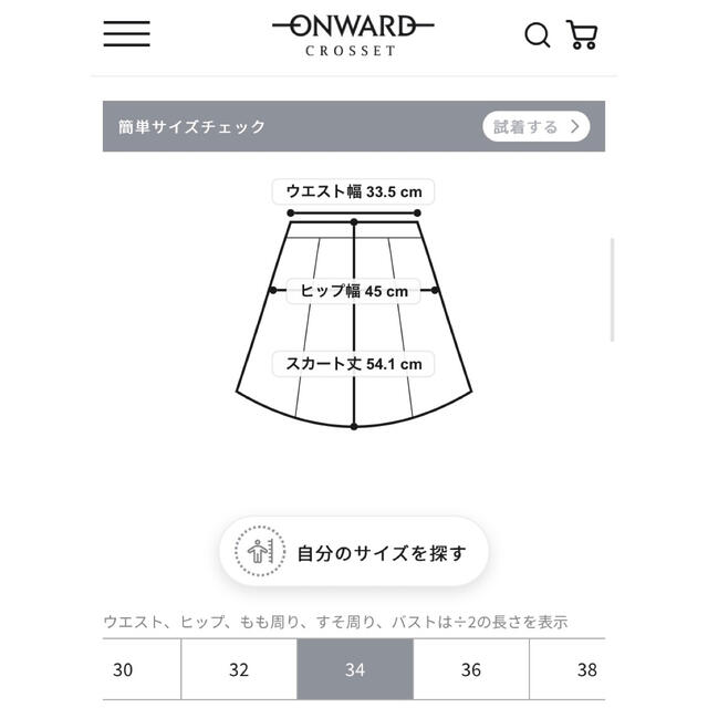 23区　スーピマシャンブレー スカート 2