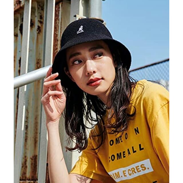 KANGOL(カンゴール)のカンゴール バケットハット ブラック 黒 メンズ レディース 帽子 レディースの帽子(ハット)の商品写真