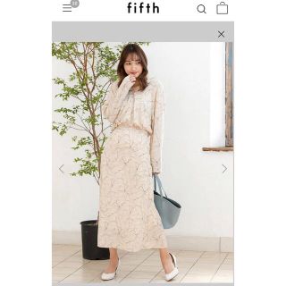 フィフス(fifth)のfifth  バイカラーフラワースカートセットアップ(セット/コーデ)