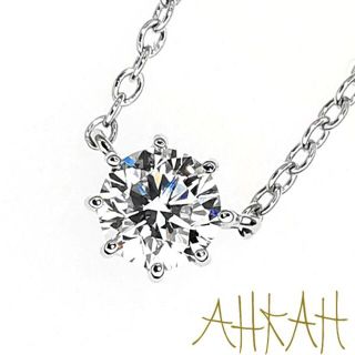 アーカー(AHKAH)のアーカー ソルティア ラウンド ダイヤ ネックレス 0.15ct 定価15万(ネックレス)