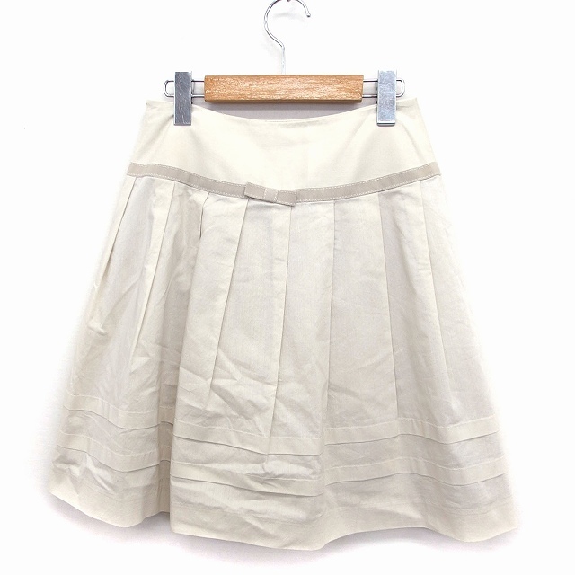 Cynthia Rowley(シンシアローリー)のシンシアローリー CYNTHIA ROWLEY タック フレア スカート ひざ丈 レディースのスカート(ひざ丈スカート)の商品写真