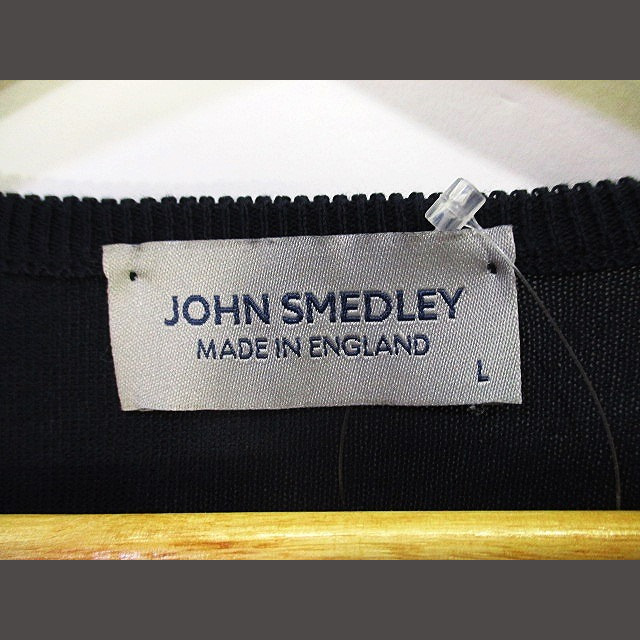 JOHN SMEDLEY(ジョンスメドレー)のJOHN SMEDLEY ニット 薄手 Vネック 長袖 無地 sizeL ZX メンズのトップス(ニット/セーター)の商品写真