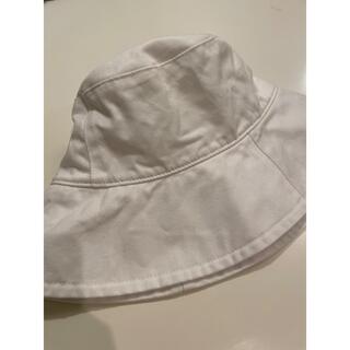 エイチアンドエム(H&M)のH&M 帽子 バケットハット　白　Mサイズ(ハット)