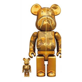 ベアブリック(BE@RBRICK)のBearbrick BAPE(R) CAMO SHARK 100％＆400％(フィギュア)