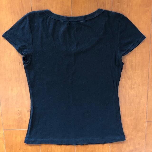 BURBERRY BLUE LABEL(バーバリーブルーレーベル)のお値下げ！バーバリーブルーレーベル　黒Tシャツ レディースのトップス(Tシャツ(半袖/袖なし))の商品写真