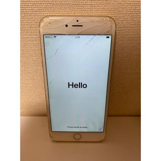 アイフォーン(iPhone)のiphone 6s plus 64GB  画面割れ・傷あり　お値下げ可(スマートフォン本体)