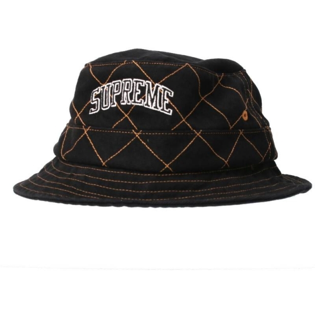 Supreme(シュプリーム)のシュプリーム 18AW Diamond Stitch Crusher Hat ダイヤモンドステッチクラッシャーバケットハット メンズ ML ハンドメイドのファッション小物(帽子)の商品写真