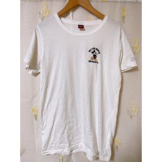 ディズニー(Disney)のディズニー ミッキー Tシャツ 白 LLサイズ(Tシャツ(半袖/袖なし))