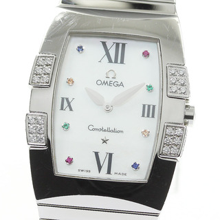 オメガ(OMEGA)の【OMEGA】オメガ コンステレーション クアドレラ 1586.79 ダイヤベゼル クォーツ レディース(腕時計)