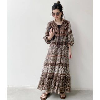 アパルトモンドゥーズィエムクラス(L'Appartement DEUXIEME CLASSE)の新品 BLUE BOHEME ブルーボヘム Printed Long Dress(ロングワンピース/マキシワンピース)