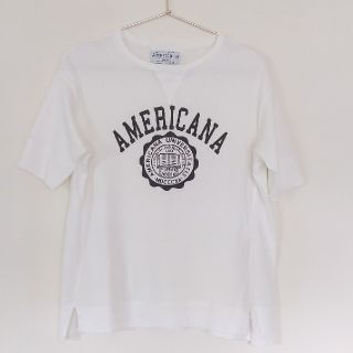 アメリカーナ(AMERICANA)のAMERICANA  ホワイトT-sh(Tシャツ(半袖/袖なし))