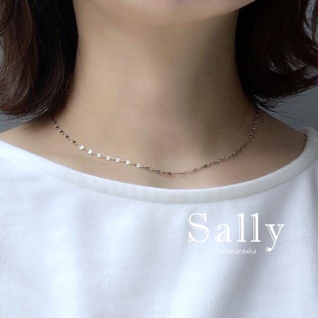 TODAYFUL(トゥデイフル)の再販【シルバー】ステンレス　シンプルなペタルチェーン　ネックレス レディースのアクセサリー(ネックレス)の商品写真