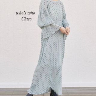 フーズフーチコ(who's who Chico)の新品 who's who Chico ドット2WAYロングワンピース(ロングワンピース/マキシワンピース)