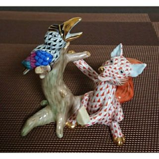 Herend - ヘレンド・フィギュリン 『キツネとカラス』の通販 by ラウル