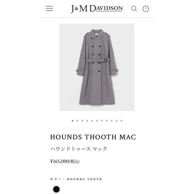 ★大きいサイズ・美品★J＆Mデヴィットソン トレンチコート 丸ボタン コットン