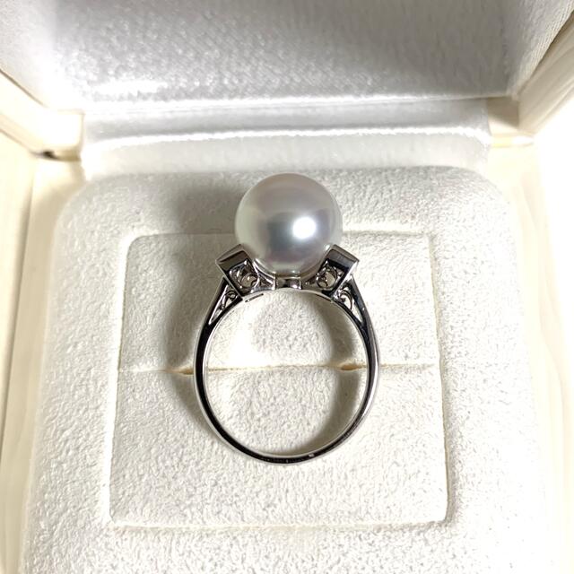 MIKIMOTO(ミキモト)の【ご専用】大玉白蝶パールリング11.4mm ダイヤモンド0.42ct 10.5号 レディースのアクセサリー(リング(指輪))の商品写真