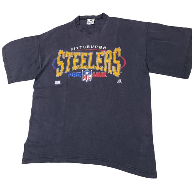 【90s 希少品】steelers Tシャツ　アメリカ製　Lサイズ　プリント