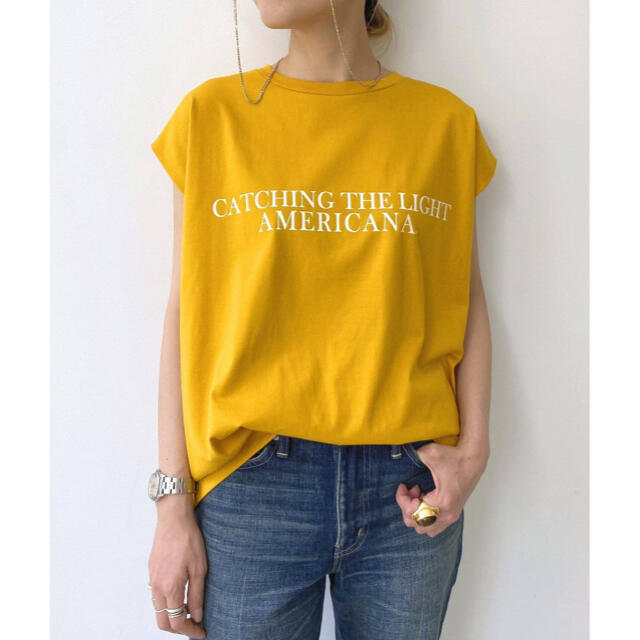 L'Appartement DEUXIEME CLASSE(アパルトモンドゥーズィエムクラス)の新品 L'Appartement  Americana N/S LOGO TEE レディースのトップス(カットソー(半袖/袖なし))の商品写真