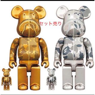 アベイシングエイプ(A BATHING APE)のBearbrick BAPE CAMO SHARK 100％＆400％ セット(その他)