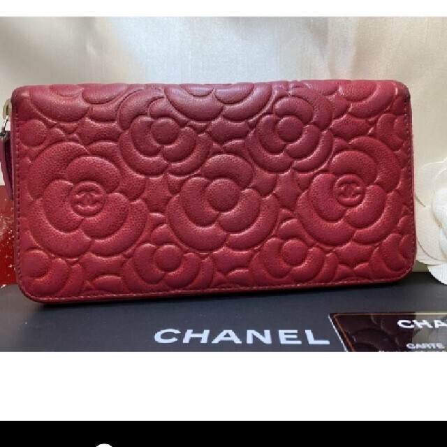 CHANEL(シャネル)の❤美品　CHANEL　財布　カメリア　ヴィトン　グッチ　コーチ好きにも メンズのファッション小物(長財布)の商品写真