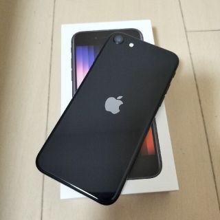 アイフォーン(iPhone)の極美品　iPhone SE 第3世代 64GB　SIMフリー　ミッドナイト(スマートフォン本体)