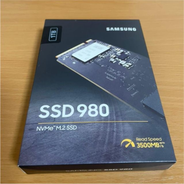 3500MBs最大書き込み速度【新品未開封品】SSD SAMSUNG 980 MZ-V8V1T0B/IT