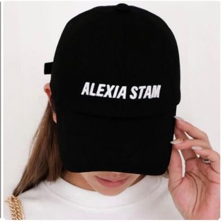 アリシアスタン(ALEXIA STAM)の最終値下げ！ALEXIASTAM ブラックキャップ(キャップ)