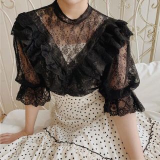 エピヌ(épine)のTreat ürself antique lace tops(シャツ/ブラウス(半袖/袖なし))