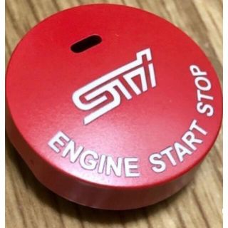 海外製 STI エンジン プッシュ スタートスイッチ カバー(車内アクセサリ)