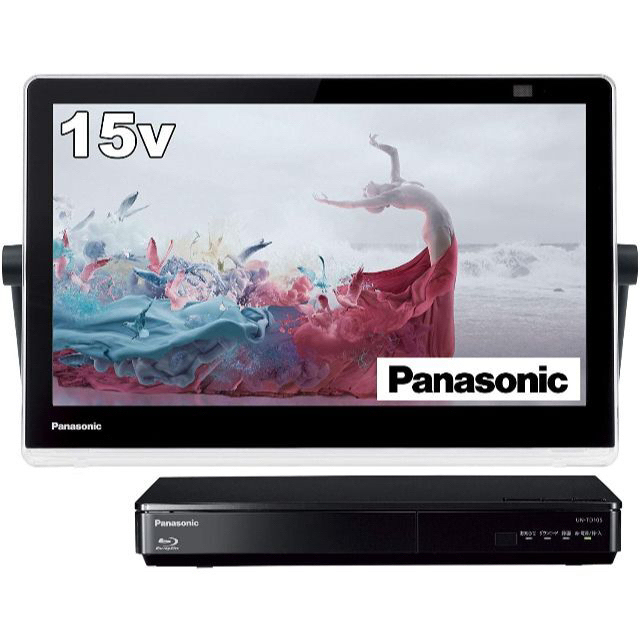 Panasonic(パナソニック)のパナソニック UN-15CTD10-K ポータブルテレビ 15型 防水 録画 スマホ/家電/カメラのテレビ/映像機器(テレビ)の商品写真