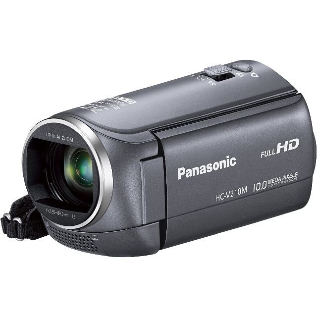 Panasonic(パナソニック)のPanasonic HC-V210M-H ハイビジョンビデオカメラ グレー 新品 スマホ/家電/カメラのカメラ(ビデオカメラ)の商品写真