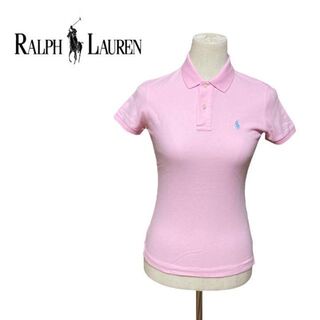 ラルフローレン(Ralph Lauren)のRALPH LAUREN ラルフローレン　ポロシャツ　半袖　ピンク　刺繍　M(ポロシャツ)