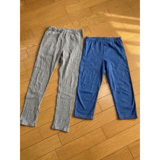 ムジルシリョウヒン(MUJI (無印良品))のスパッツ２本　130cm(パンツ/スパッツ)