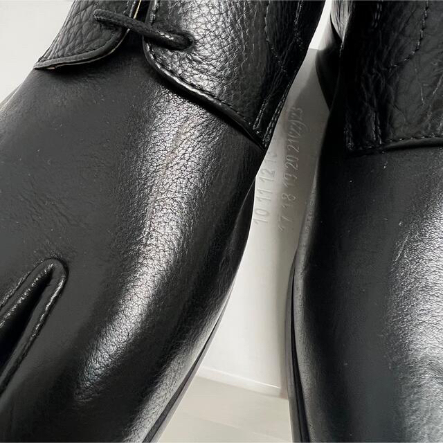 Maison Martin Margiela(マルタンマルジェラ)の新品 メゾンマルジェラ タビ レースアップ シューズ Tabi レザー 黒 40 メンズの靴/シューズ(ドレス/ビジネス)の商品写真