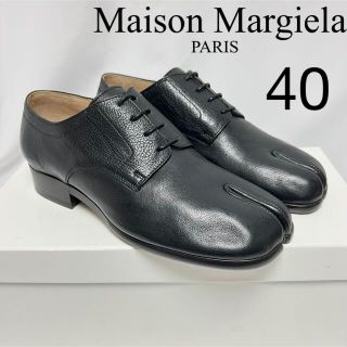 マルタンマルジェラ(Maison Martin Margiela)の新品 メゾンマルジェラ タビ レースアップ シューズ Tabi レザー 黒 40(ドレス/ビジネス)