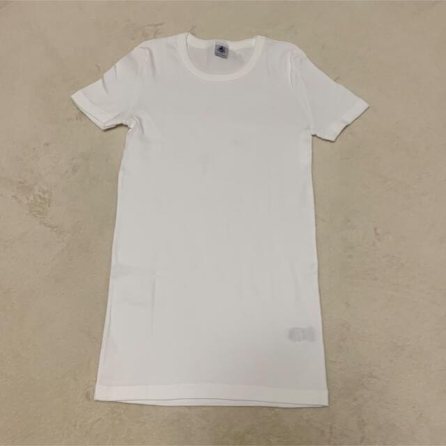 PETIT BATEAU(プチバトー)のPETIT BATEAU  クルーネックホワイト半袖Tシャツ　レディース　XS レディースのトップス(Tシャツ(半袖/袖なし))の商品写真