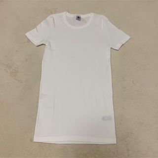 プチバトー(PETIT BATEAU)のPETIT BATEAU  クルーネックホワイト半袖Tシャツ　レディース　XS(Tシャツ(半袖/袖なし))