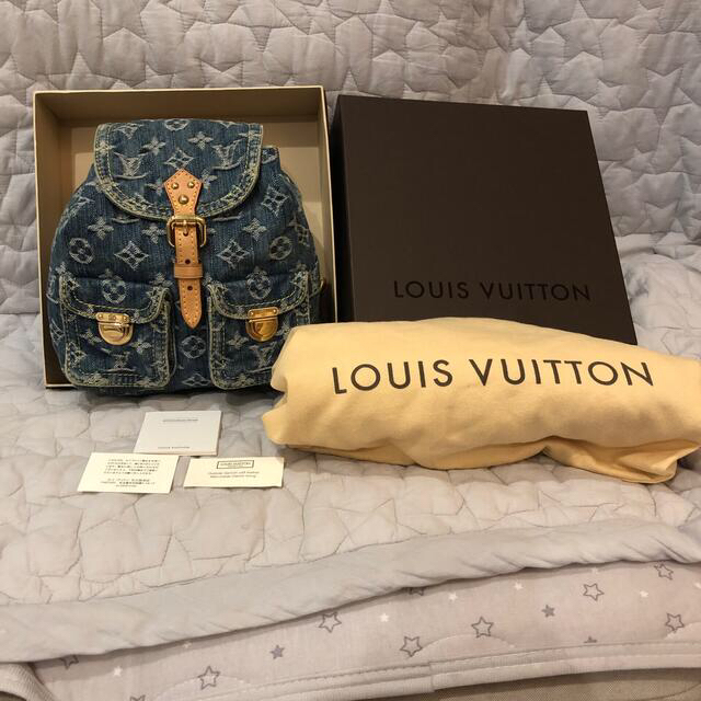 【希少レア品】LOUIS VUITTON モノグラムデニム サックアド PM