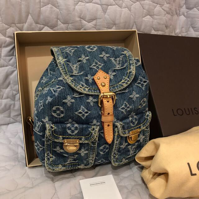 【希少レア品】LOUIS VUITTON モノグラムデニム サックアド PM