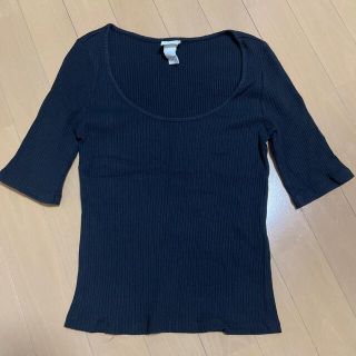 エイチアンドエム(H&M)のH&M Tシャツ　リブ(Tシャツ(半袖/袖なし))