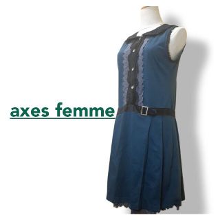 アクシーズファム(axes femme)のaxesfemme アクシーズファム ワンピース ノースリーブ(ひざ丈ワンピース)