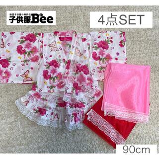 ビー(Bee)の子供服bee セパレート浴衣　 浴衣ドレス 韓国子供服90cm(甚平/浴衣)