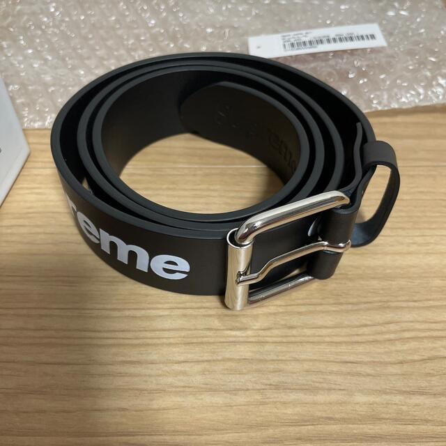 Supreme Repeat Leather Belt Black L/XL