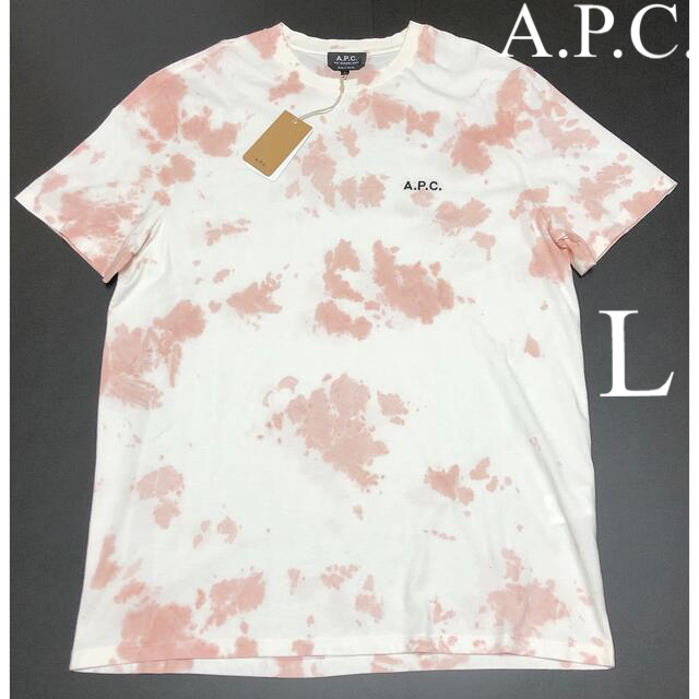 A.P.C. アーペーセー タイダイ 刺繍 ロゴ Tシャツ APC TEE L