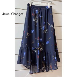 ジュエルチェンジズ(Jewel Changes)の最終sale⭐︎新品✦︎ジュエルチェンジズ❤︎花柄❤︎ティアード スカート(ロングスカート)