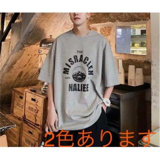 Tシャツ 韓国　おしゃれ　オルチャン　プリント　ロゴ(Tシャツ/カットソー(半袖/袖なし))