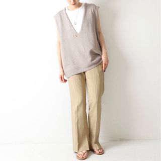 プラージュ(Plage)のplage Italian yarn Vest ニットベスト　カットソー　セット(ベスト/ジレ)