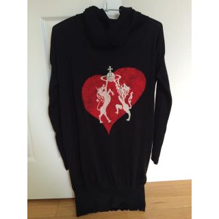 ヴィヴィアンウエストウッド(Vivienne Westwood)の黒ニットワンピース(ミニワンピース)